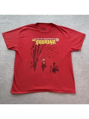 Archie Comics Chilling Adventures Of Sabrina Horror T Shirt Red Distressed XL